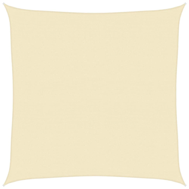 vidaXL saulessargs, 160 g-m², krēmkrāsas, 5x5 m, HDPE