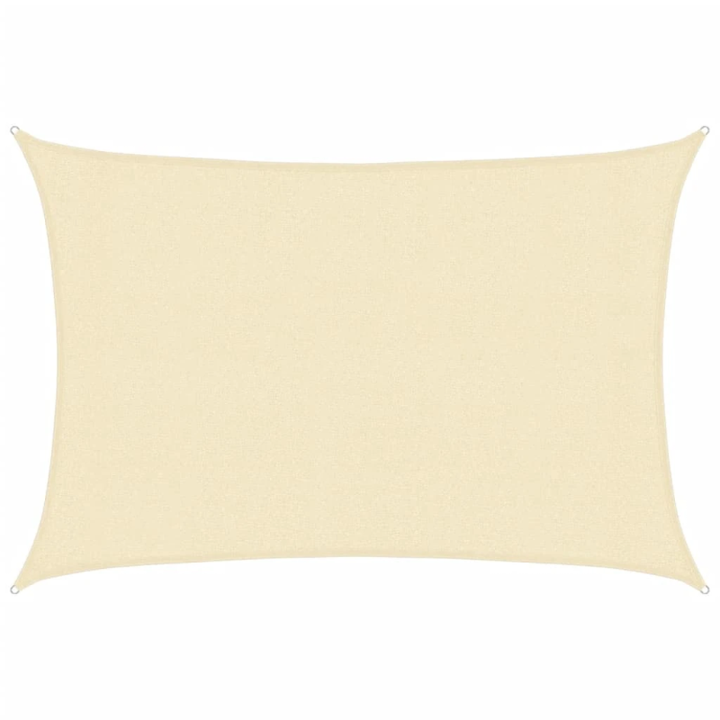 vidaXL saulessargs, 160 g-m², krēmkrāsas, 3x4 m, HDPE