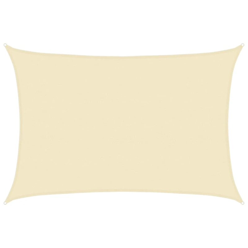 vidaXL saulessargs, 160 g-m², krēmkrāsas, 5x7 m, HDPE