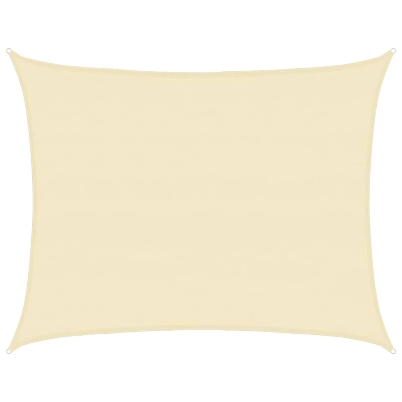 vidaXL saulessargs, 160 g-m², krēmkrāsas, 6x8 m, HDPE