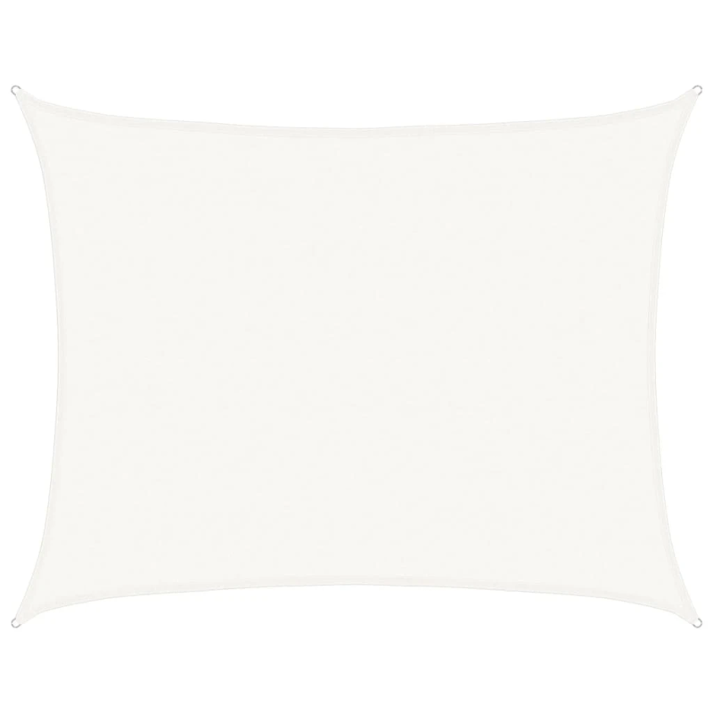 vidaXL saulessargs, 160 g-m², balts, 6x7 m, HDPE