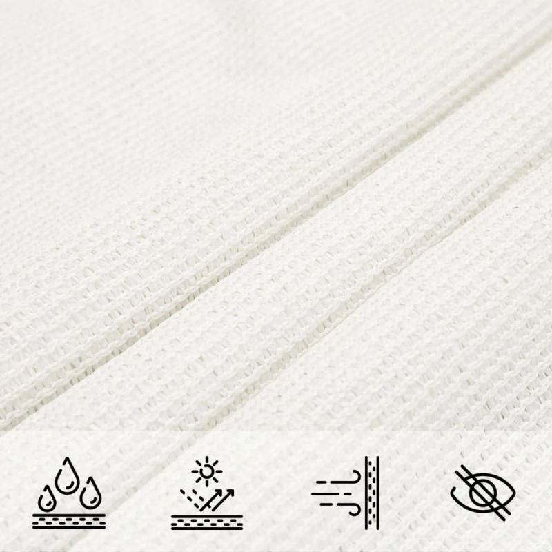 vidaXL saulessargs, 160 g-m², balts, 4,5x4,5x4,5 m, HDPE