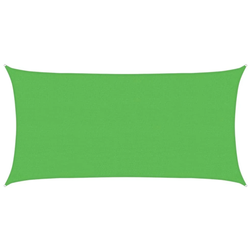 vidaXL saulessargs, 160 g-m², taisnstūra, gaiši zaļš, 2,5x5 m, HDPE