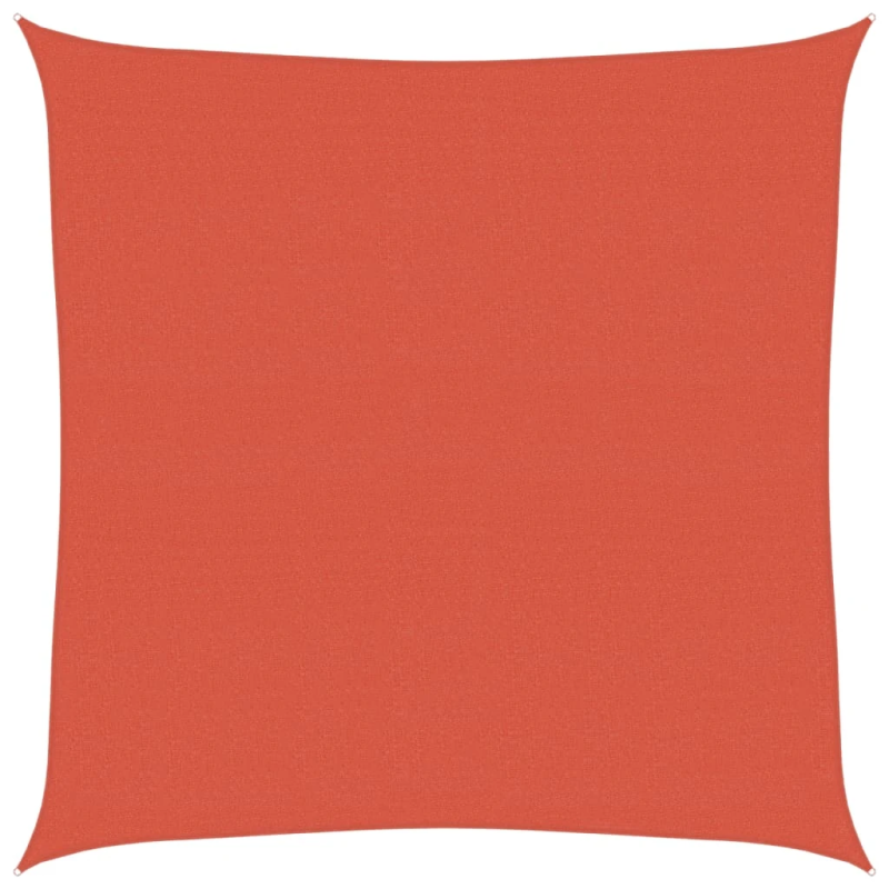 vidaXL saulessargs, 160 g-m², sarkanbrūns, 4x4 m, HDPE