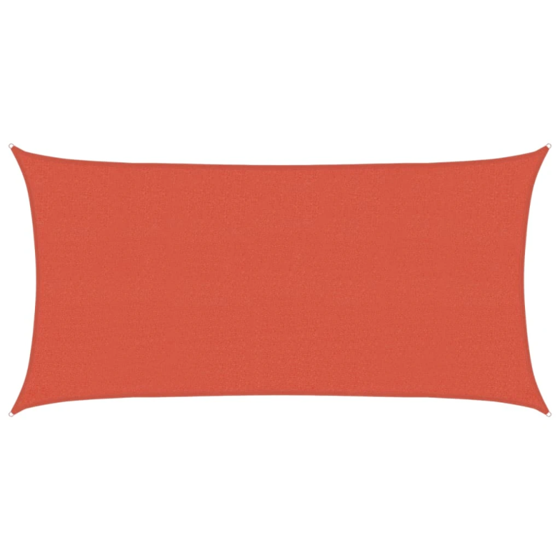 vidaXL saulessargs, 160 g-m², sarkanbrūns, 2,5x5 m, HDPE