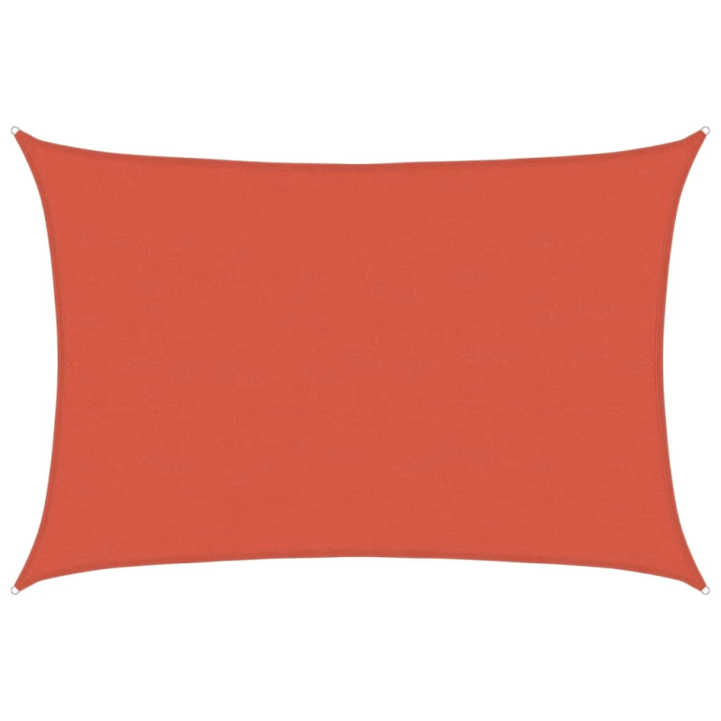 vidaXL saulessargs, 160 g-m², sarkanbrūns, 5x7 m, HDPE