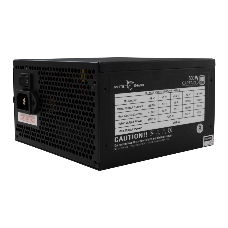 White Shark GPSU-W500F Captain 3 500W 80+ RGB