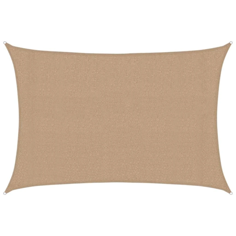 vidaXL saulessargs, 160 g-m², pelēkbrūns, 3x4 m, HDPE