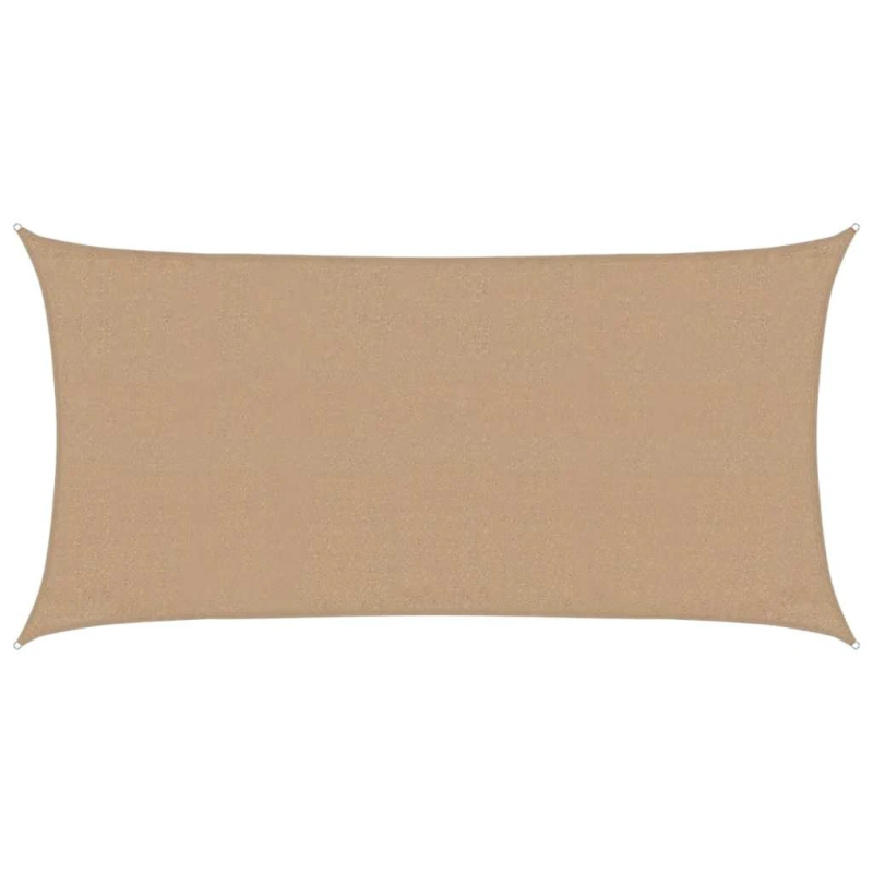 vidaXL saulessargs, 160 g-m², pelēkbrūns, 3x6 m, HDPE