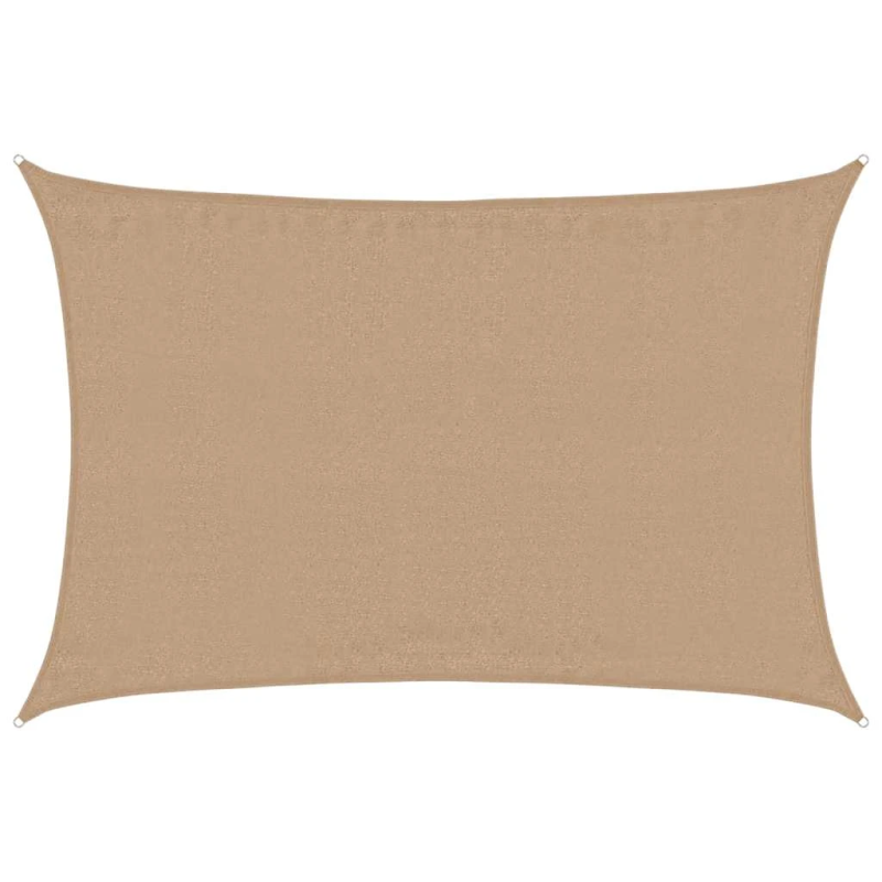 vidaXL saulessargs, 160 g-m², pelēkbrūns, 3,5x4,5 m, HDPE