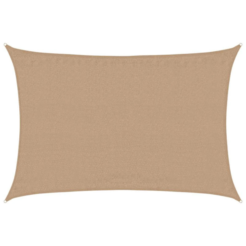 vidaXL saulessargs, 160 g-m², pelēkbrūns, 4x5 m, HDPE