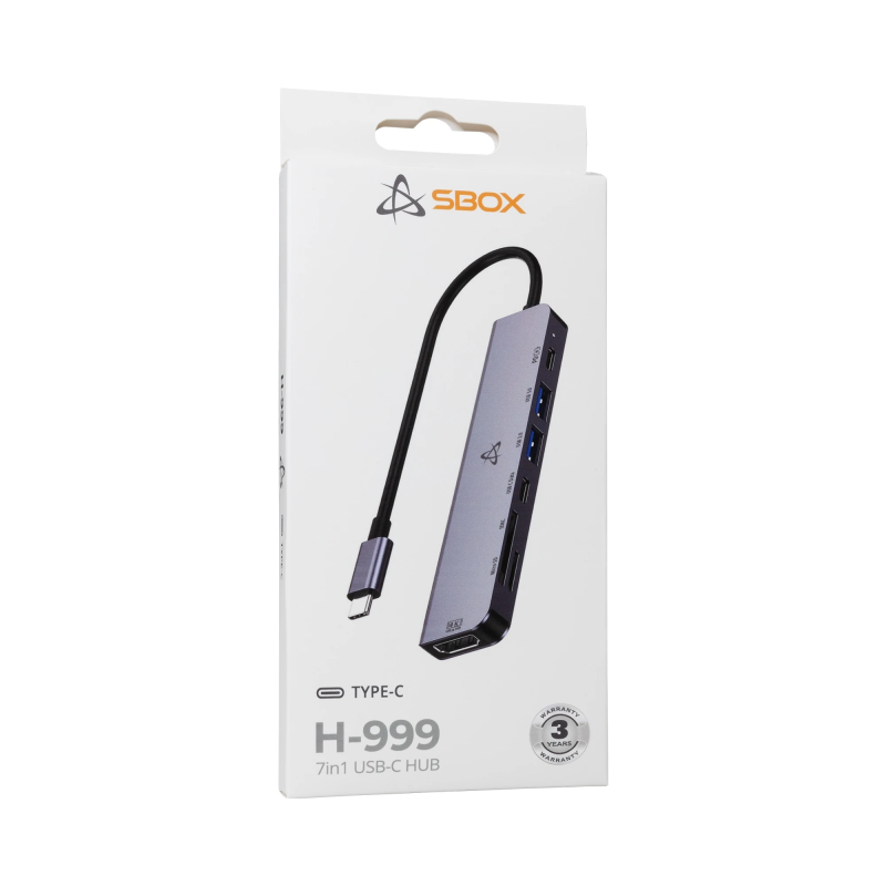 Sbox H-999 7in1 USB-C HUB