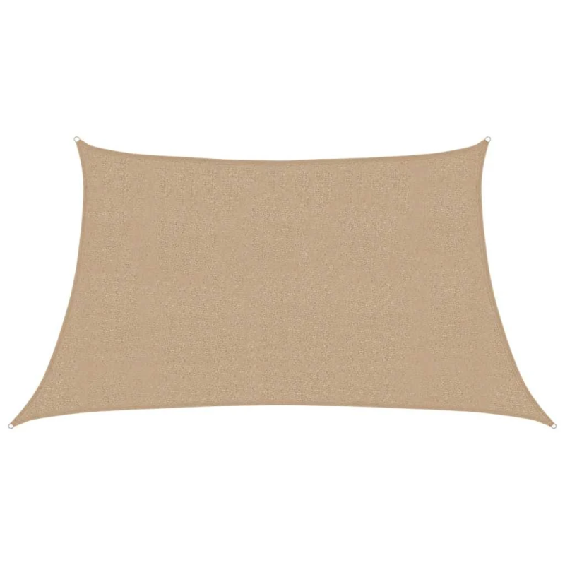 vidaXL saulessargs, 160 g-m², sarkanbrūns, 3-4x2 m, HDPE