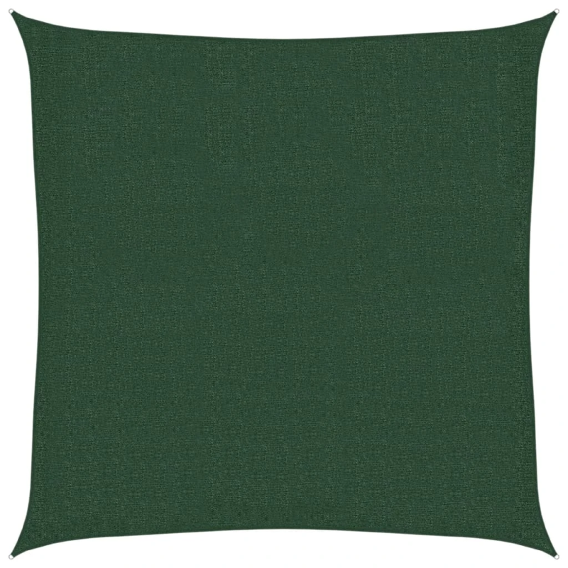 vidaXL saulessargs, 160 g-m², tumši zaļš, 2,5x2,5 m, HDPE