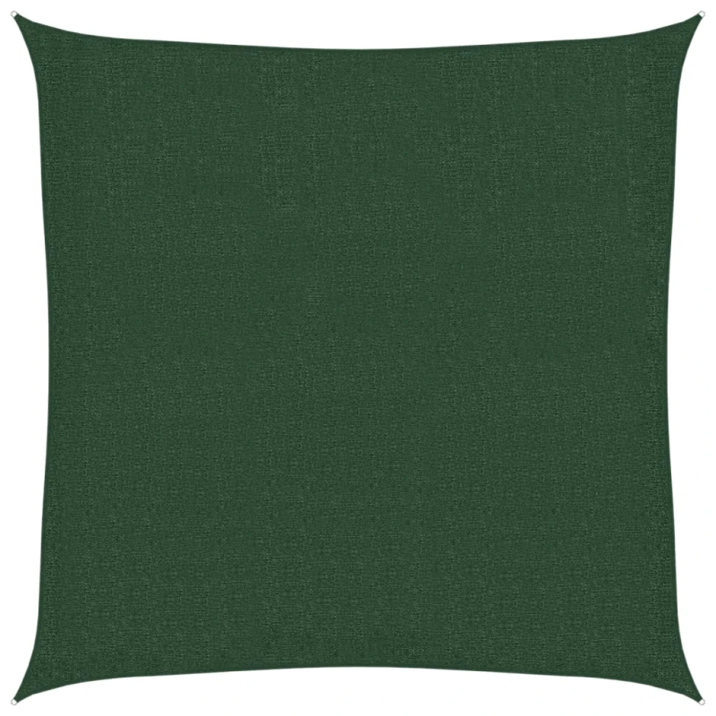 vidaXL saulessargs, 160 g-m², tumši zaļš, 3x3 m, HDPE