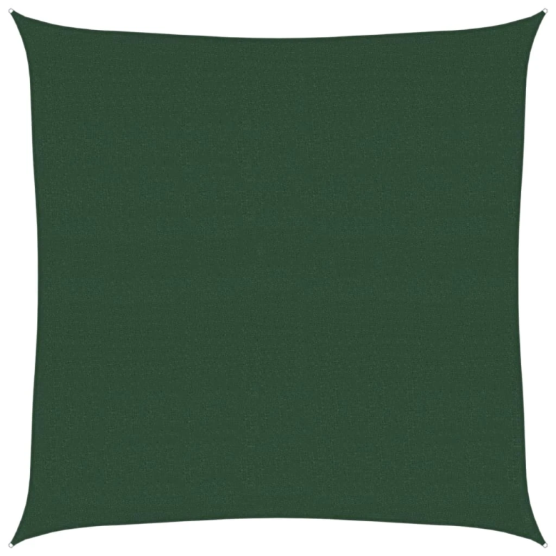 vidaXL saulessargs, 160 g-m², tumši zaļš, 4x4 m, HDPE