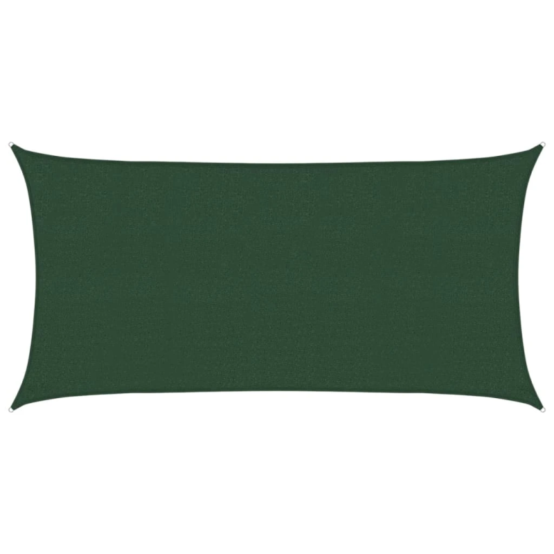 vidaXL saulessargs, 160 g-m², tumši zaļš, 2x4 m, HDPE