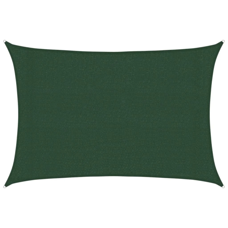 vidaXL saulessargs, 160 g-m², tumši zaļš, 3x4 m, HDPE