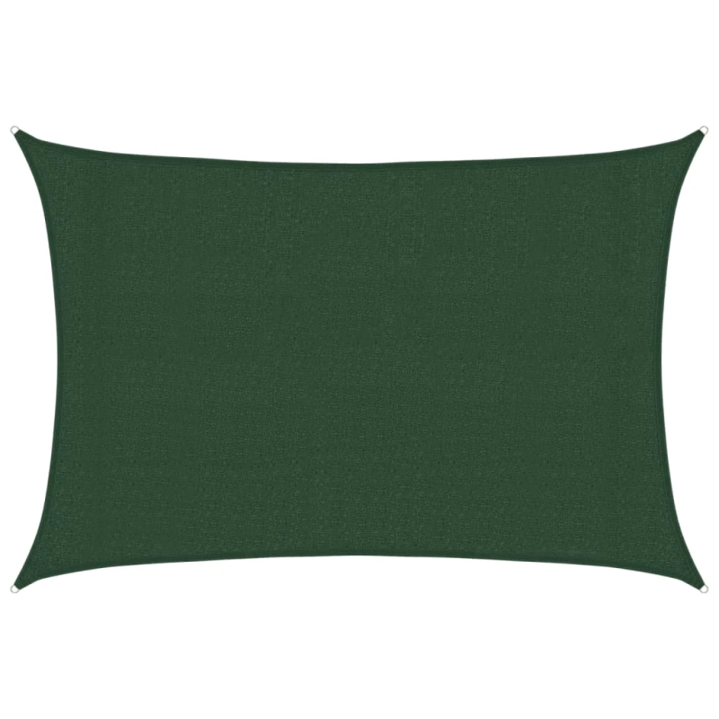 vidaXL saulessargs, 160 g-m², tumši zaļš, 3x4,5 m, HDPE