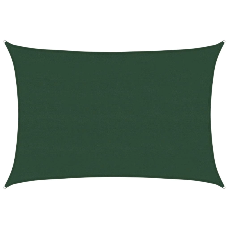 vidaXL saulessargs, 160 g-m², tumši zaļš, 5x7 m, HDPE