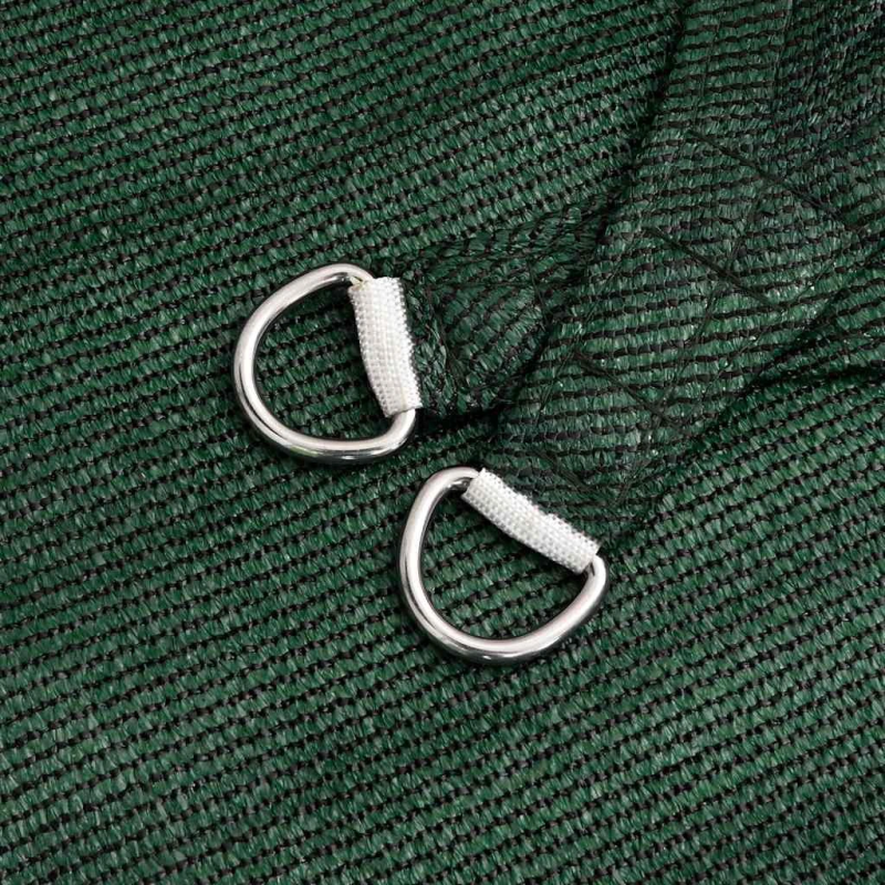 vidaXL saulessargs, 160 g-m², tumši zaļš, 5x7x7 m, HDPE