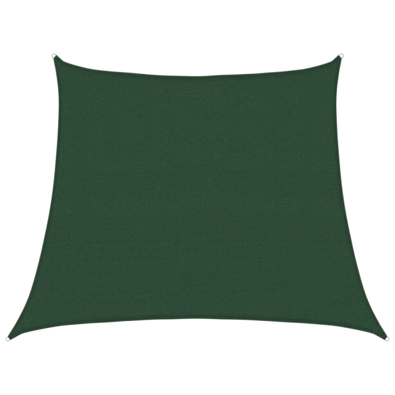 vidaXL saulessargs, 160 g-m², tumši zaļš, 3-4x3 m, HDPE