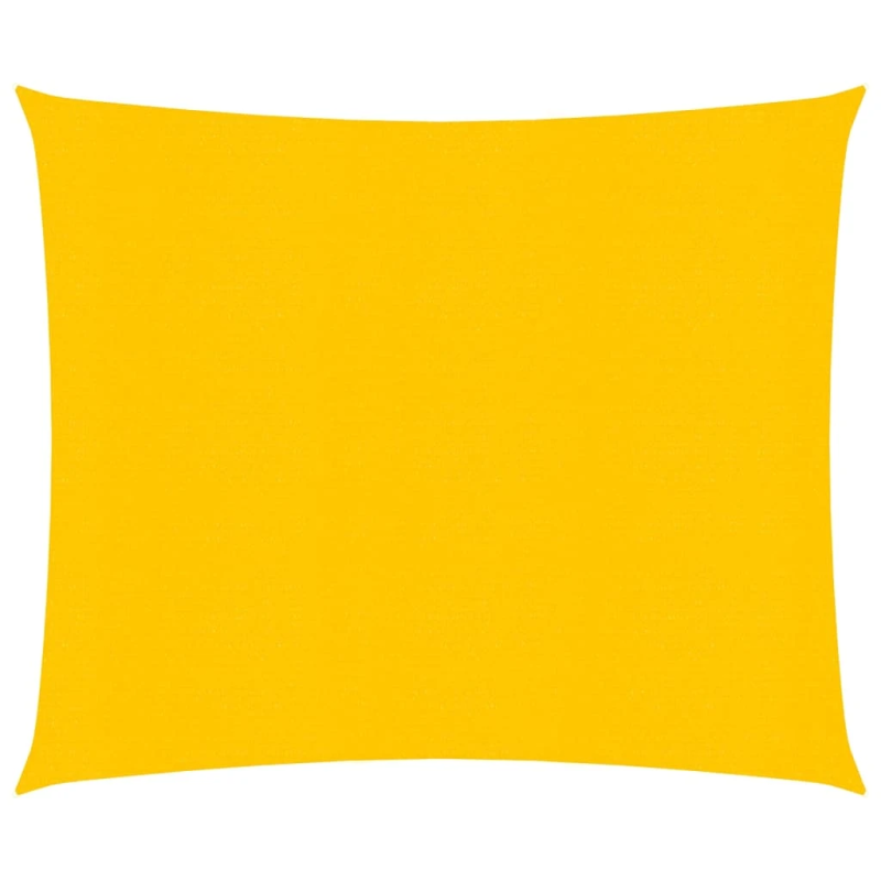 vidaXL saulessargs, 160 g-m², kvadrāta, dzeltens, 4x4 m, HDPE