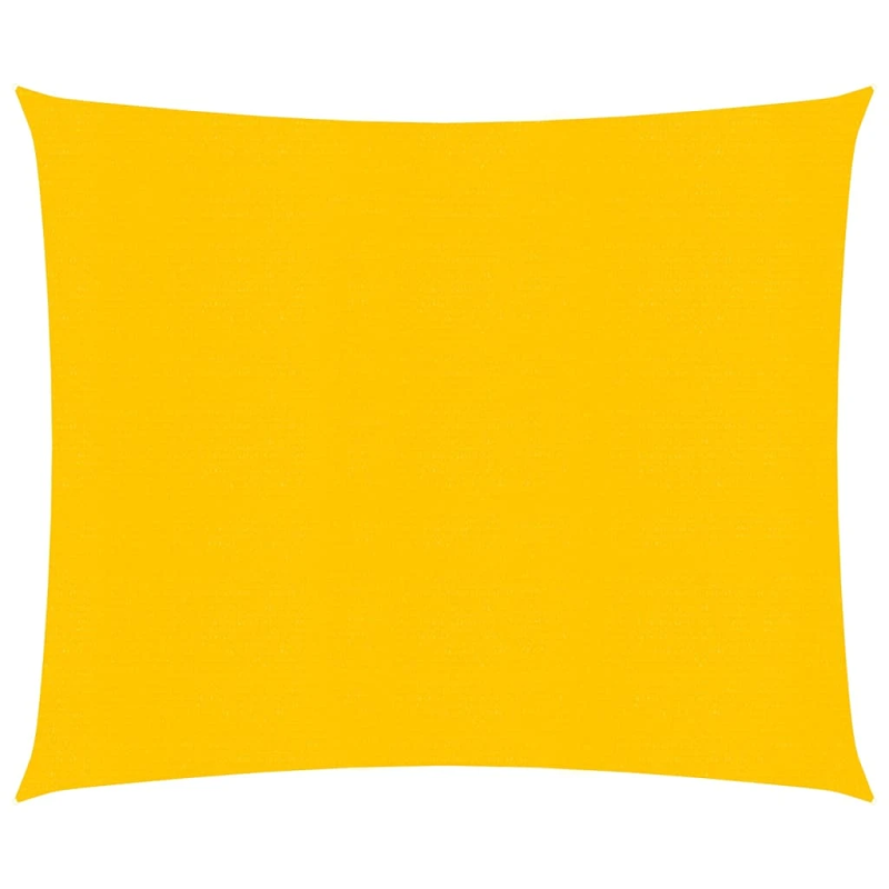 vidaXL saulessargs, 160 g-m², kvadrāta, dzeltens, 5x5 m, HDPE