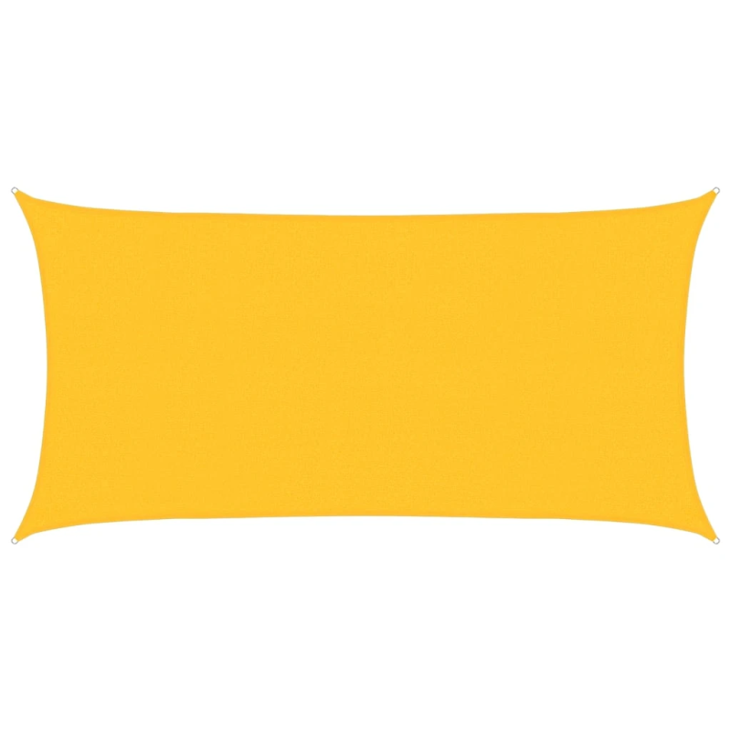 vidaXL saulessargs, 160 g-m², taisnstūra, dzeltens, 2x3,5 m, HDPE