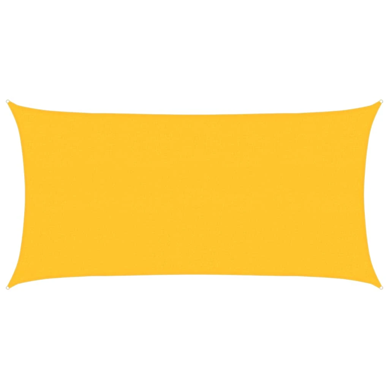 vidaXL saulessargs, 160 g-m², dzeltens, 2,5x5 m, HDPE