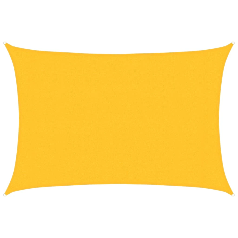 vidaXL saulessargs, 160 g-m², dzeltens, 3x4,5 m, HDPE