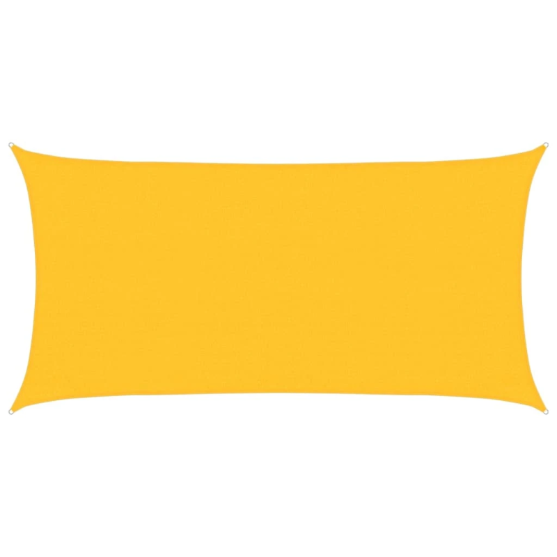 vidaXL saulessargs, 160 g-m², dzeltens, 3x6 m, HDPE