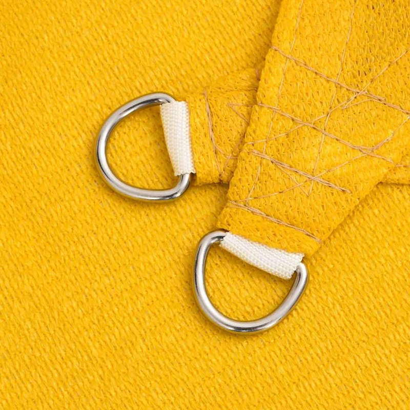 vidaXL saulessargs, 160 g-m², taisnstūra, dzeltens, 5x7 m, HDPE