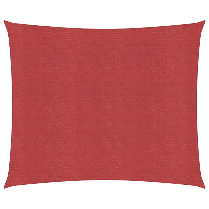 vidaXL saulessargs, 160 g-m², sarkans, 4,5x4,5 m, HDPE