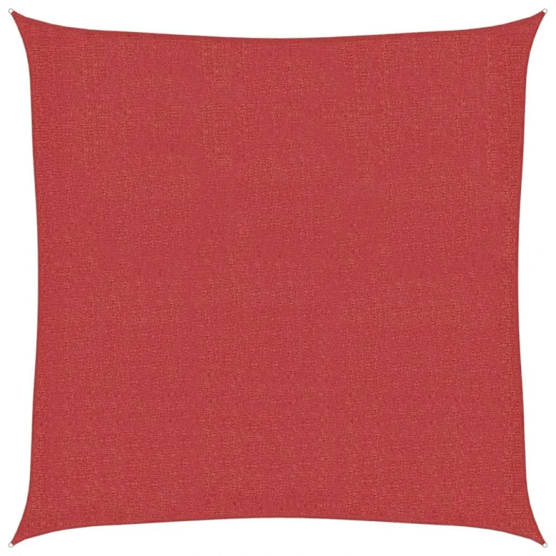 vidaXL saulessargs, 160 g-m², sarkans, 7x7 m, HDPE