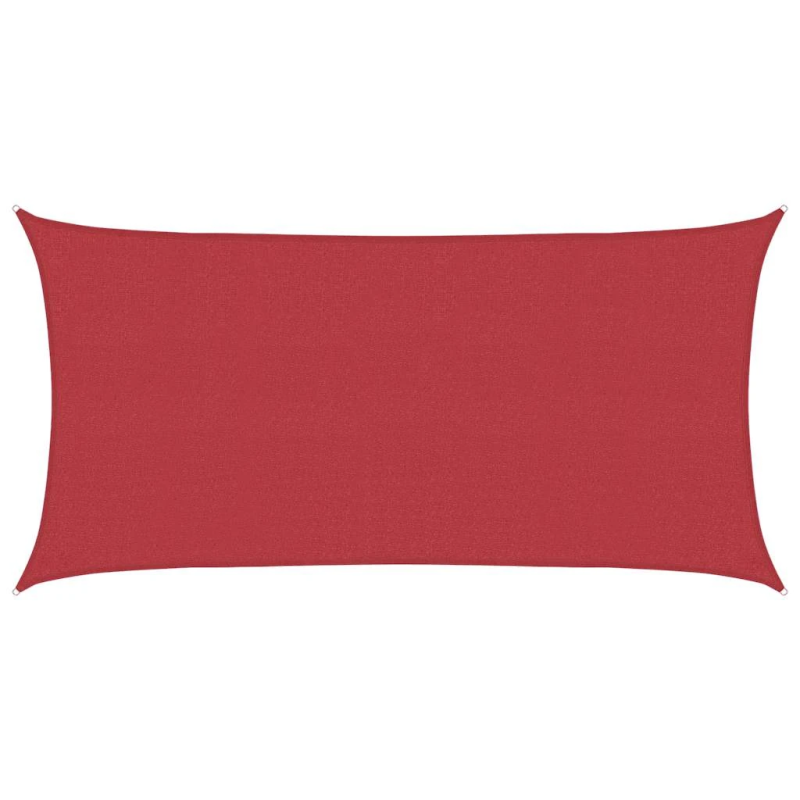 vidaXL saulessargs, 160 g-m², sarkans, 2x3,5 m, HDPE