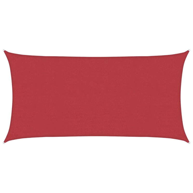 vidaXL saulessargs, 160 g-m², sarkans, 2x4 m, HDPE