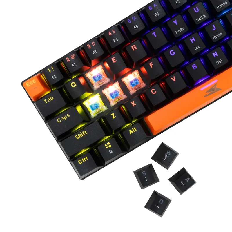 Baracuda BGK-03121 Dolphin Black US Mechanical Blue Switches