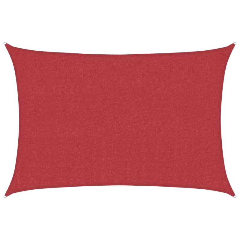 vidaXL saulessargs, 160 g-m², sarkans, 3,5x4,5 m, HDPE