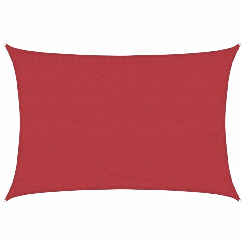 vidaXL saulessargs, 160 g-m², sarkans, 3,5x5 m, HDPE