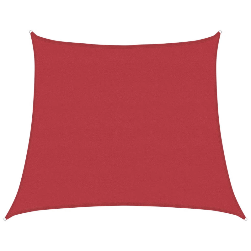 vidaXL saulessargs, 160 g-m², sarkans, 4-5x4 m, HDPE