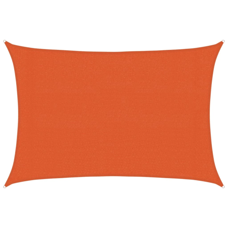 vidaXL saulessargs, 160 g-m², taisnstūra, oranžs, 3x5 m, HDPE