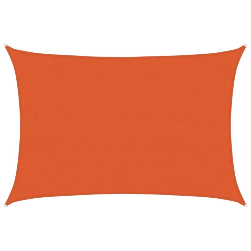 vidaXL saulessargs, 160 g-m², taisnstūra, oranžs, 4x5 m, HDPE