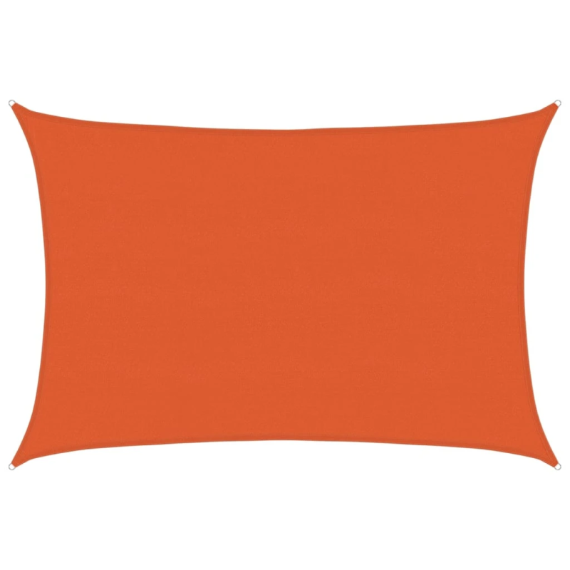 vidaXL saulessargs, 160 g-m², taisnstūra, oranžs, 5x7 m, HDPE