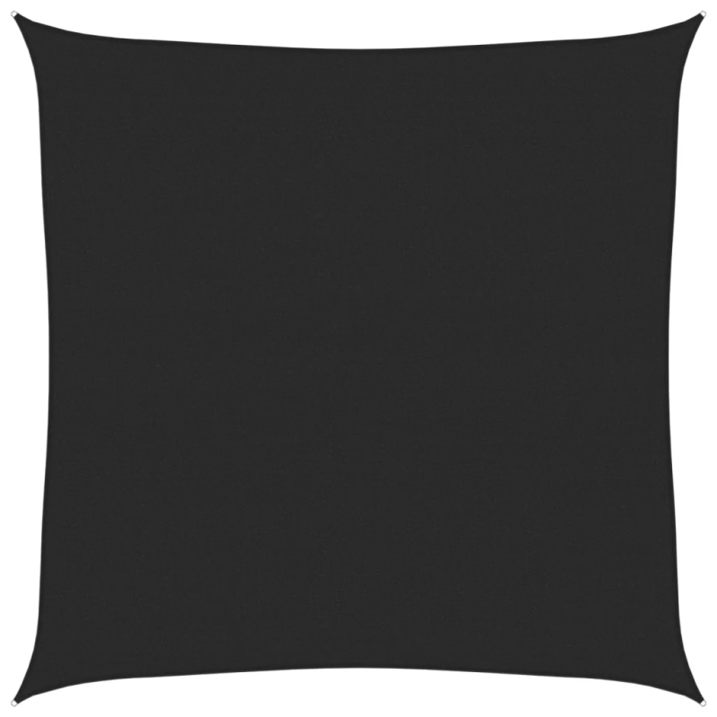 vidaXL saulessargs, 160 g-m², melns, 4x4 m, HDPE