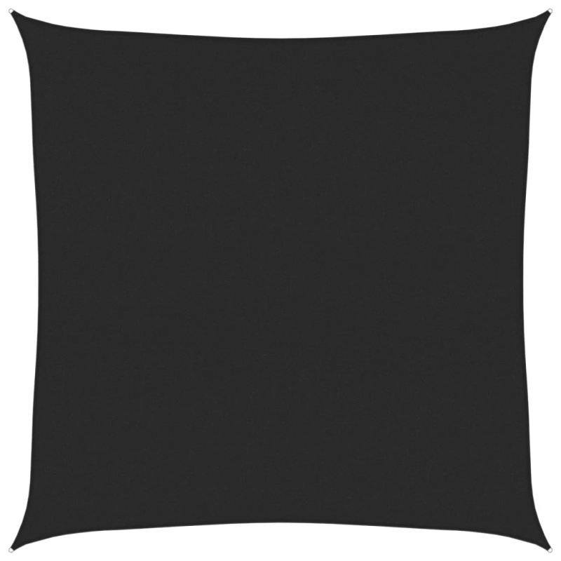vidaXL saulessargs, 160 g-m², melns, 7x7 m, HDPE