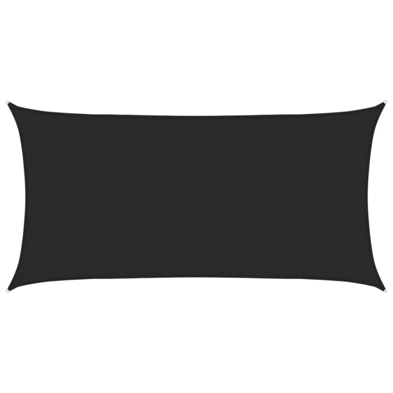 vidaXL saulessargs, 160 g-m², melns, 2x3,5 m, HDPE