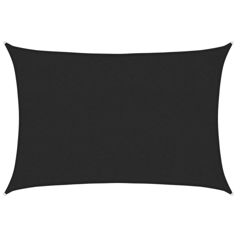 vidaXL saulessargs, 160 g-m², melns, 2,5x4 m, HDPE