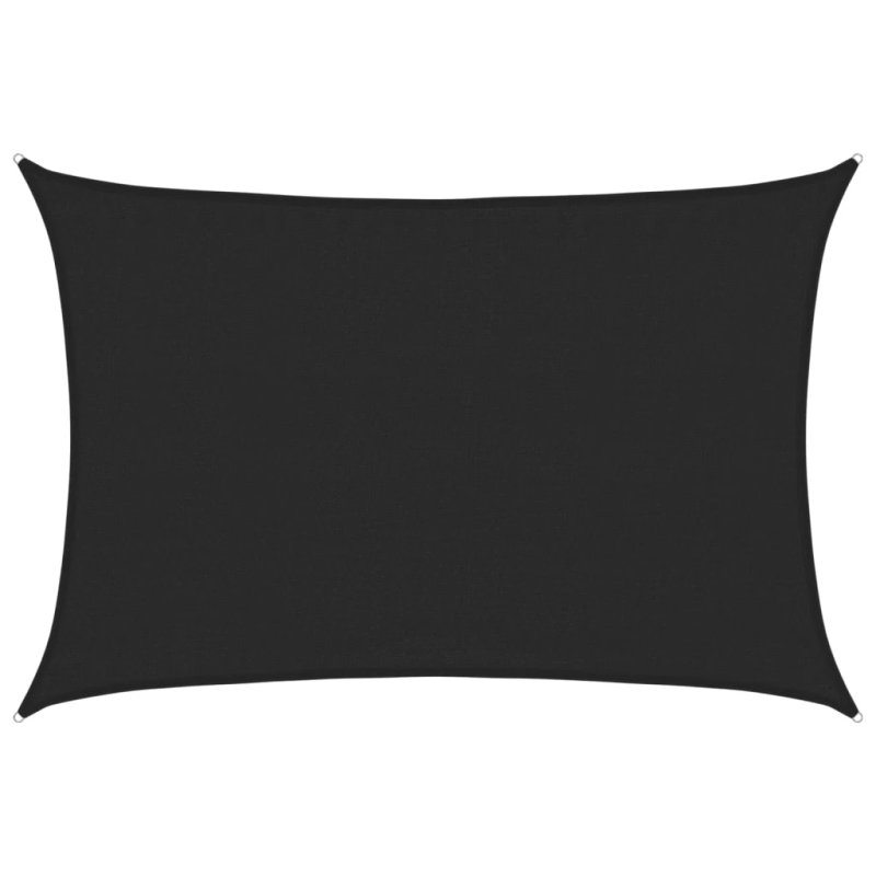 vidaXL saulessargs, 160 g-m², melns, 3,5x4,5 m, HDPE