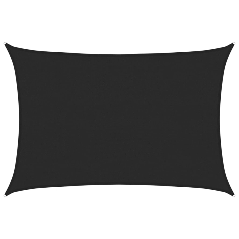 vidaXL saulessargs, 160 g-m², melns, 4x5 m, HDPE
